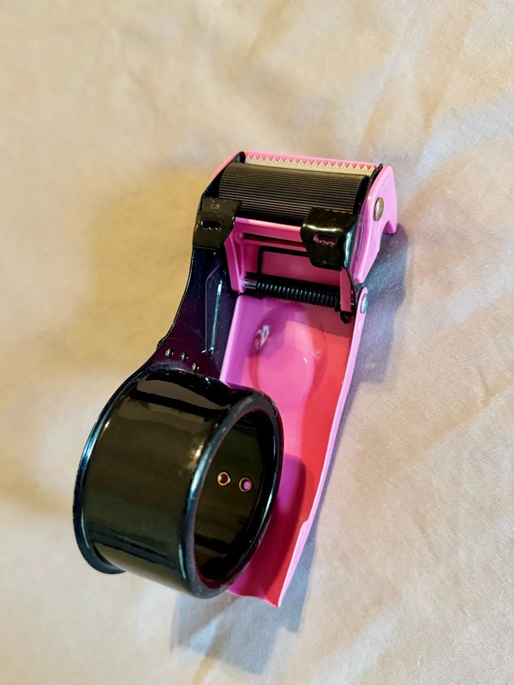 PROSUN Pink Tape Dispenser w Cutter for Shipping